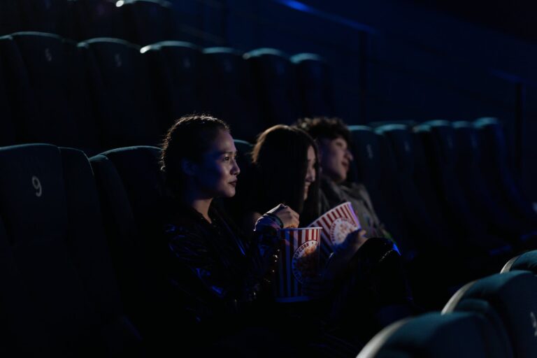friends at a movie theater
